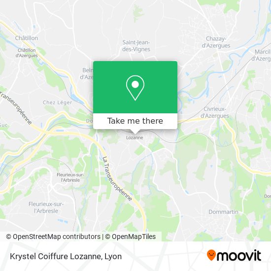 Krystel Coiffure Lozanne map