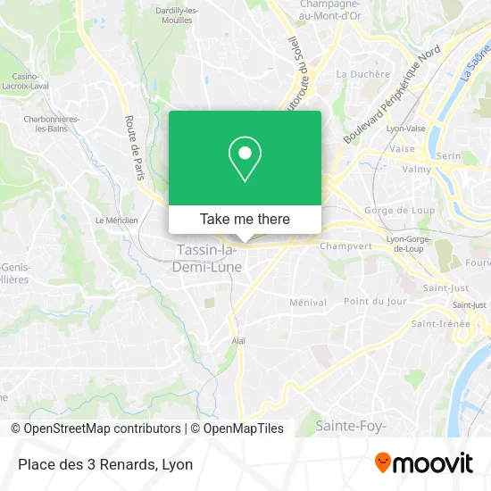 Place des 3 Renards map