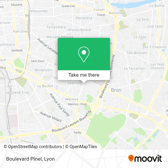 Boulevard Pinel map