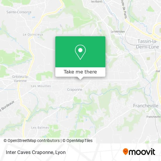 Inter Caves Craponne map