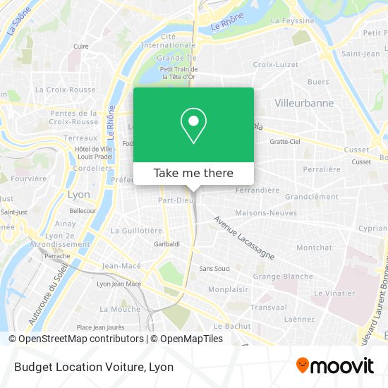 Budget Location Voiture map