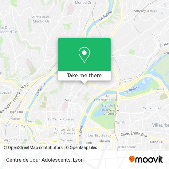 Centre de Jour Adolescents map