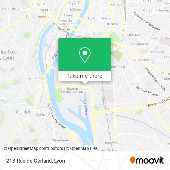 Mapa 213 Rue de Gerland
