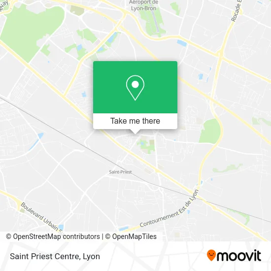 Saint Priest Centre map