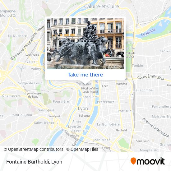 Mapa Fontaine Bartholdi