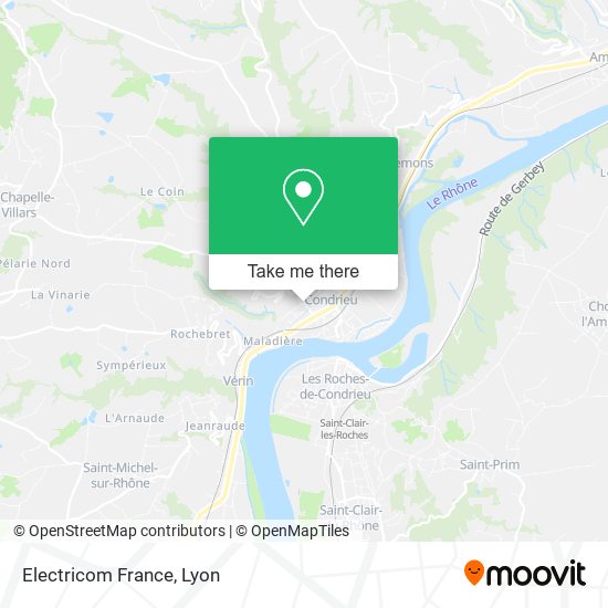 Mapa Electricom France