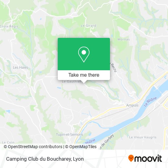 Mapa Camping Club du Boucharey