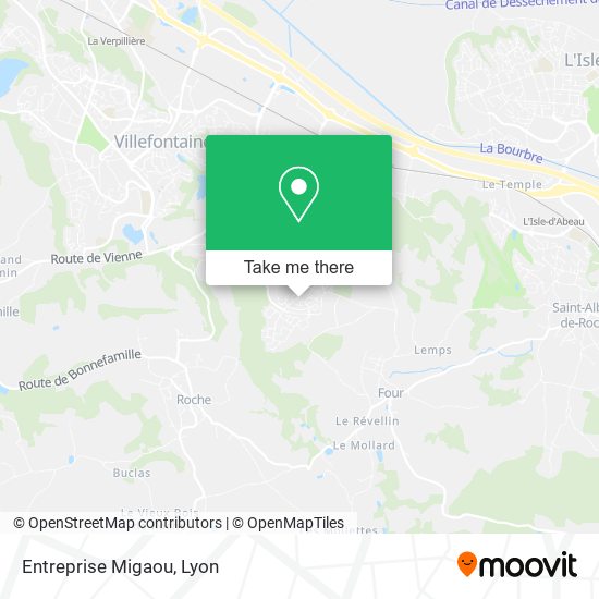 Entreprise Migaou map