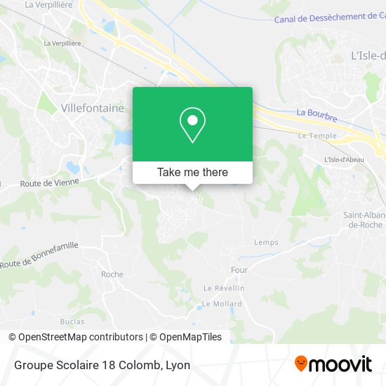 Groupe Scolaire 18 Colomb map