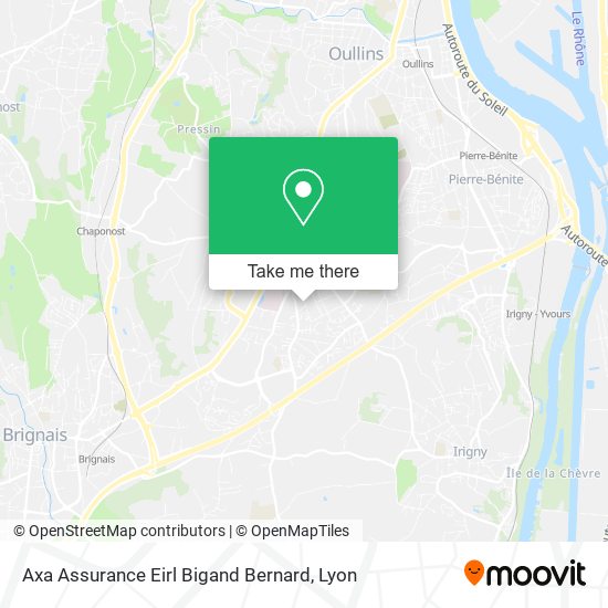 Axa Assurance Eirl Bigand Bernard map