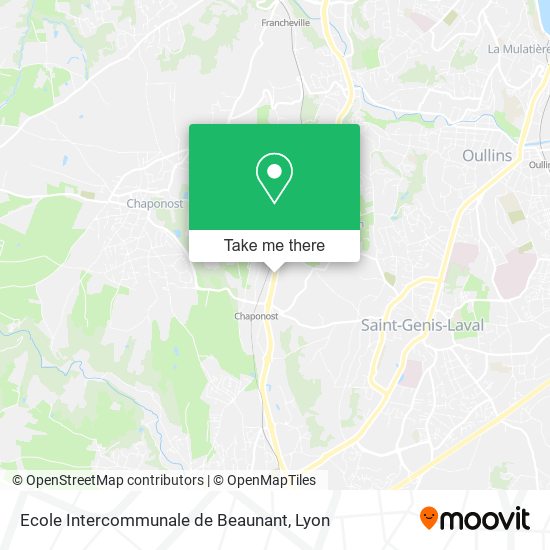 Ecole Intercommunale de Beaunant map