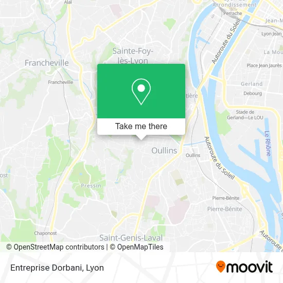 Entreprise Dorbani map