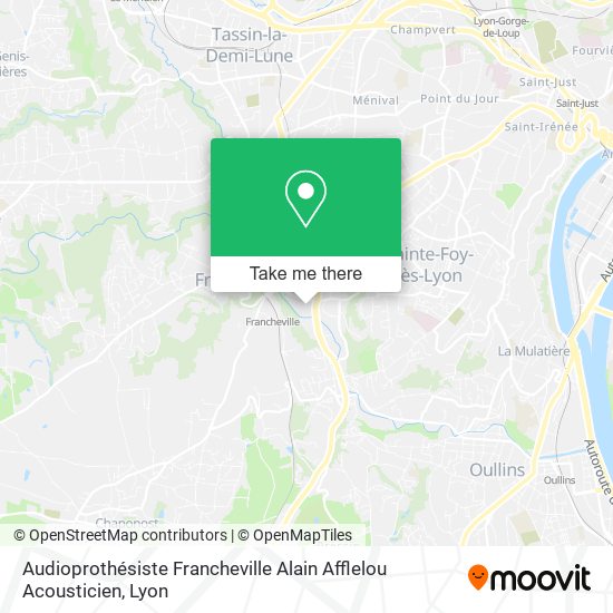 Audioprothésiste Francheville Alain Afflelou Acousticien map