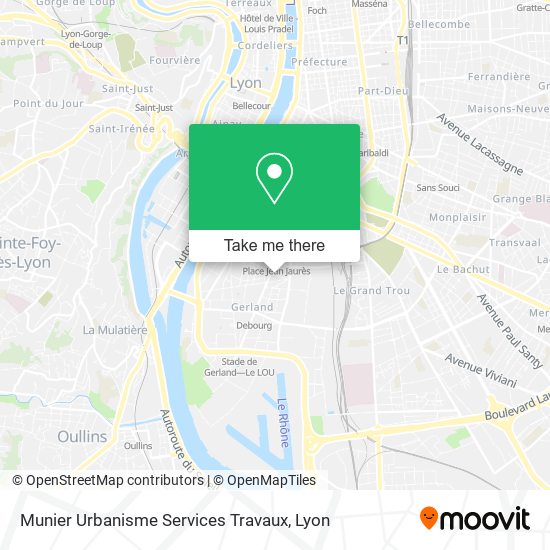 Munier Urbanisme Services Travaux map