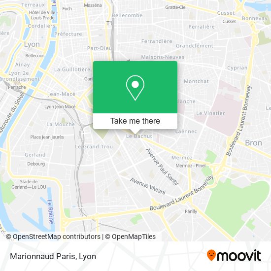 Mapa Marionnaud Paris