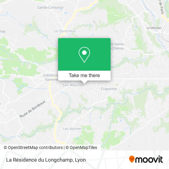 La Résidence du Longchamp map