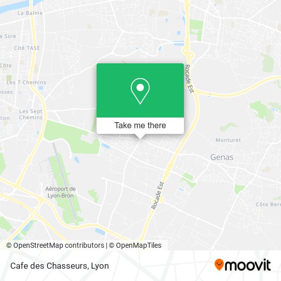 Mapa Cafe des Chasseurs