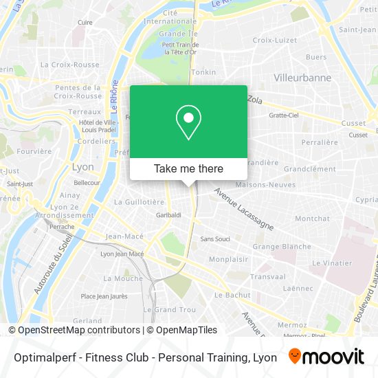 Optimalperf - Fitness Club - Personal Training map