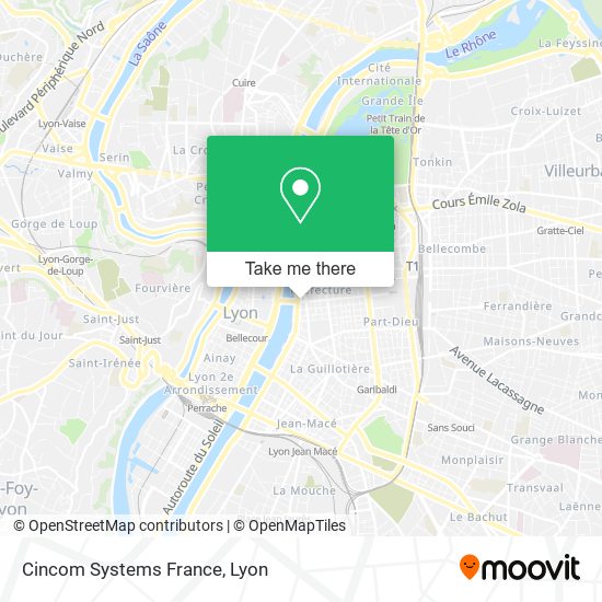 Mapa Cincom Systems France