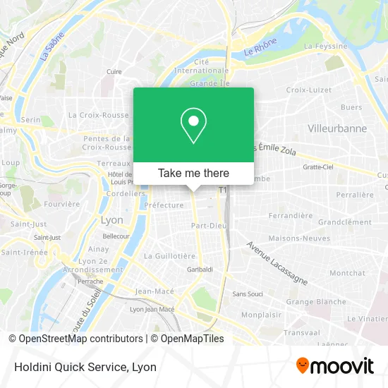 Holdini Quick Service map
