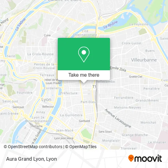 Aura Grand Lyon map