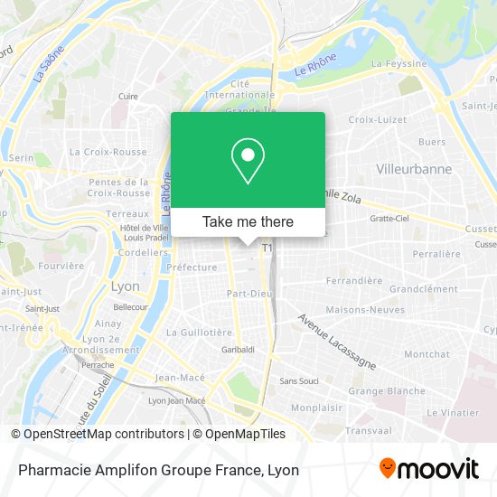 Pharmacie Amplifon Groupe France map