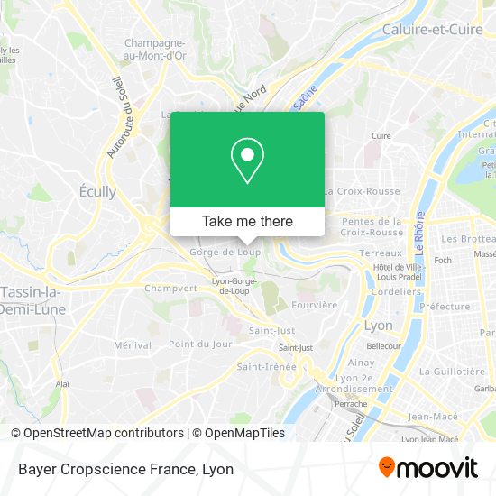 Bayer Cropscience France map