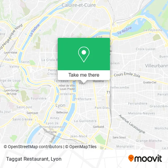 Taggat Restaurant map