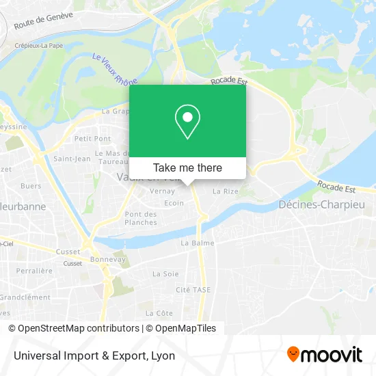 Universal Import & Export map