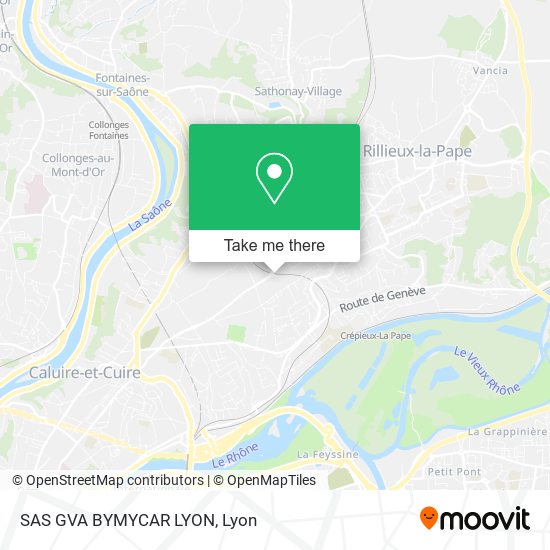 Mapa SAS GVA BYMYCAR LYON