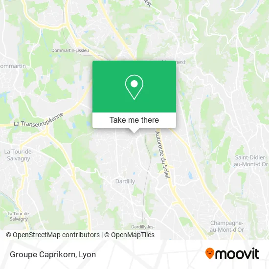 Groupe Caprikorn map