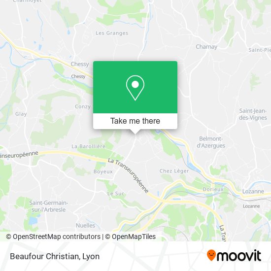 Beaufour Christian map