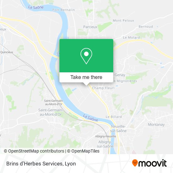 Brins d'Herbes Services map