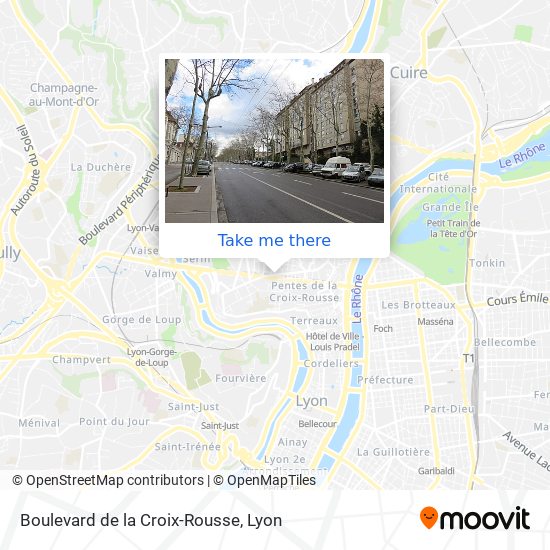 Boulevard de la Croix-Rousse map