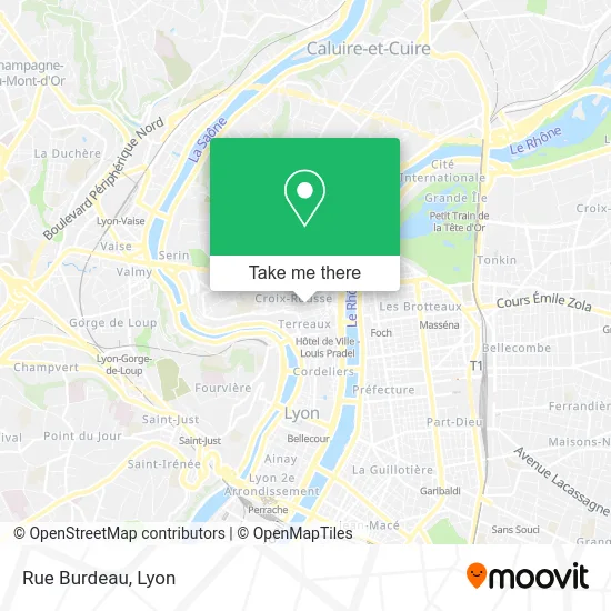 Rue Burdeau map
