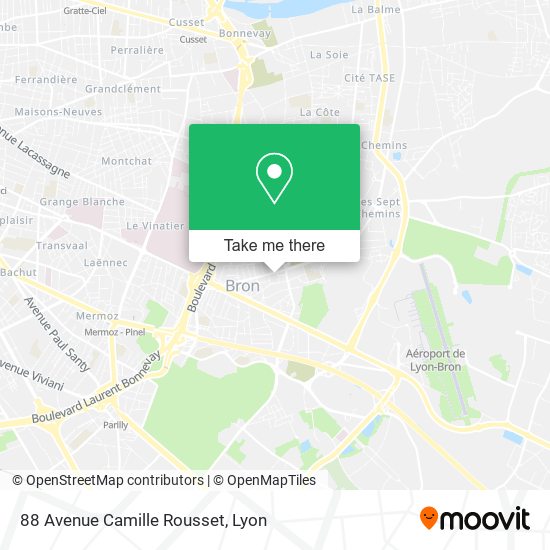 Mapa 88 Avenue Camille Rousset