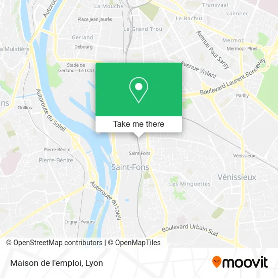 Maison de l'emploi map