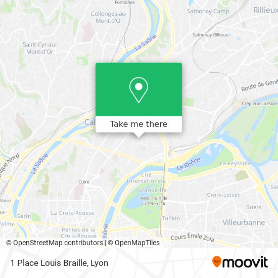 1 Place Louis Braille map