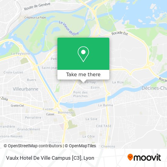 Vaulx Hotel De Ville Campus [C3] map