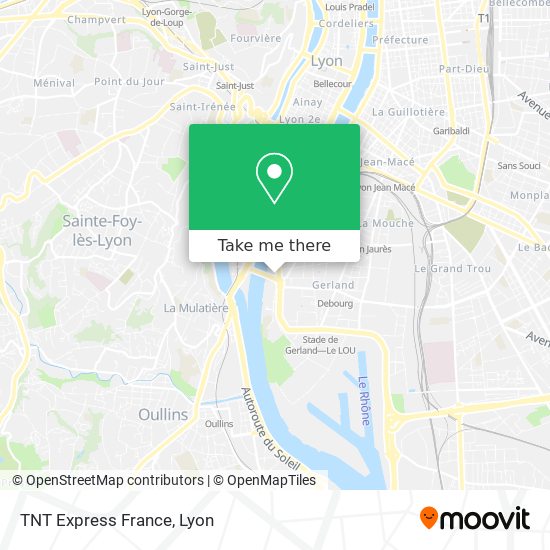 TNT Express France map