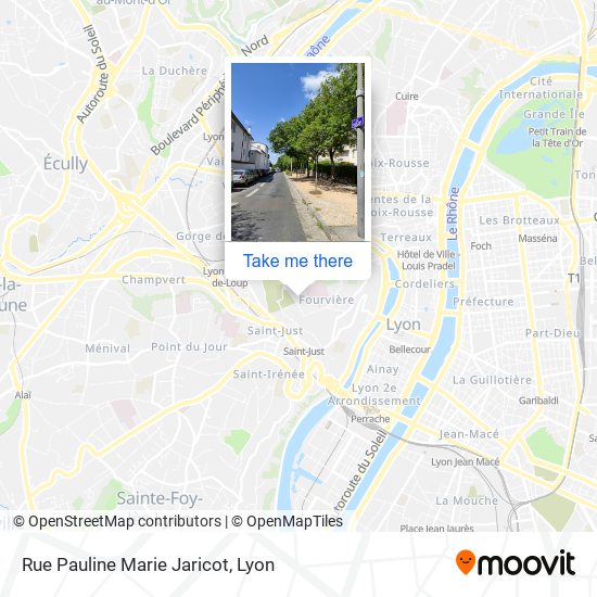 Mapa Rue Pauline Marie Jaricot