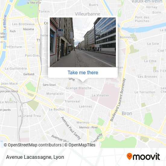 Avenue Lacassagne map