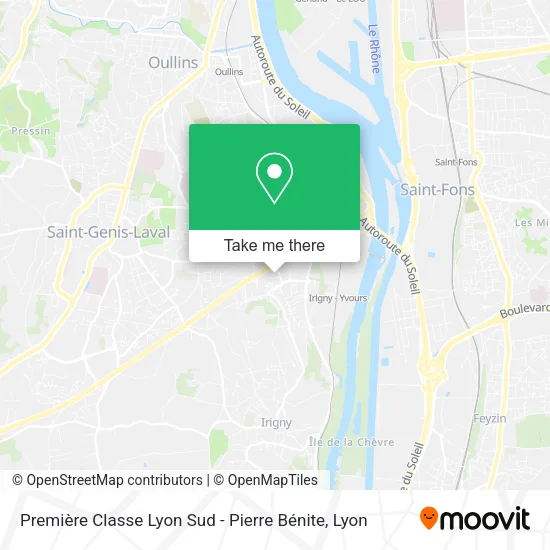Première Classe Lyon Sud - Pierre Bénite map