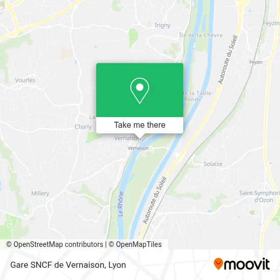 Gare SNCF de Vernaison map