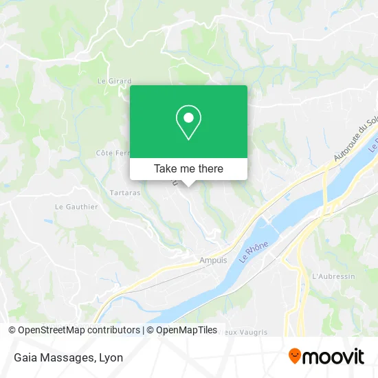 Gaia Massages map