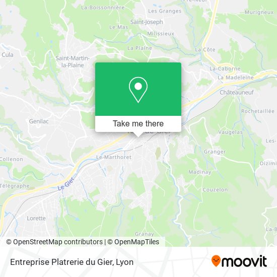 Entreprise Platrerie du Gier map