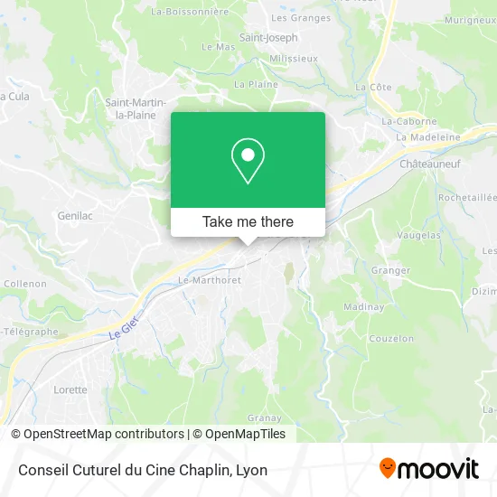 Conseil Cuturel du Cine Chaplin map