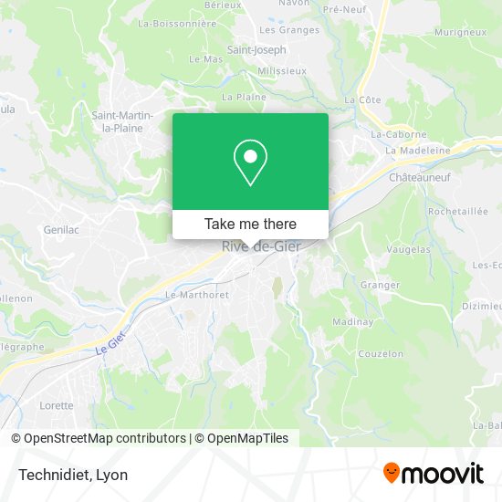 Technidiet map