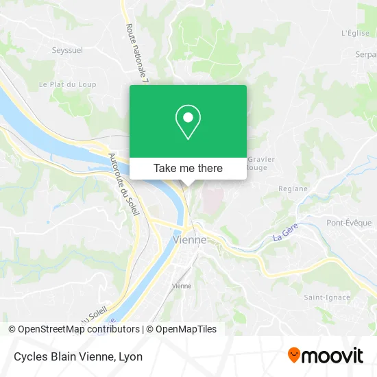 Cycles Blain Vienne map
