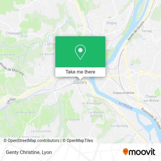 Genty Christine map